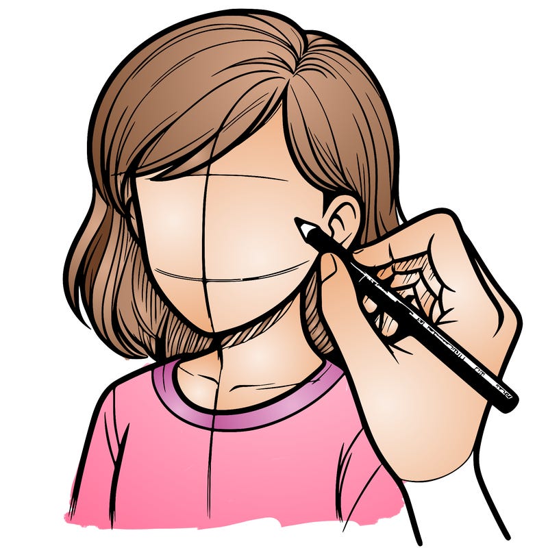 drawing a realistic person