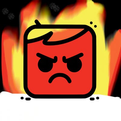 anger square face from emotion