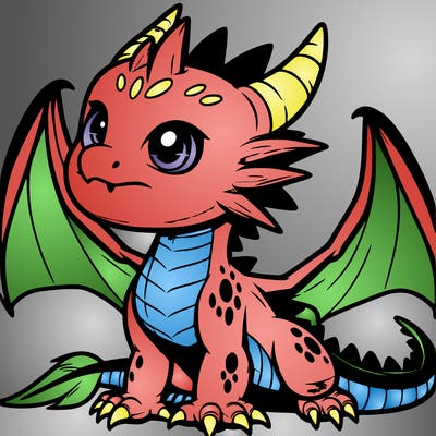 fierce baby night dragon