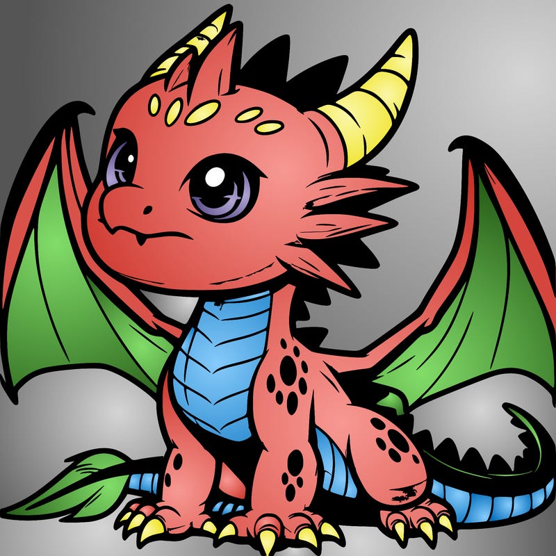 fierce baby night dragon