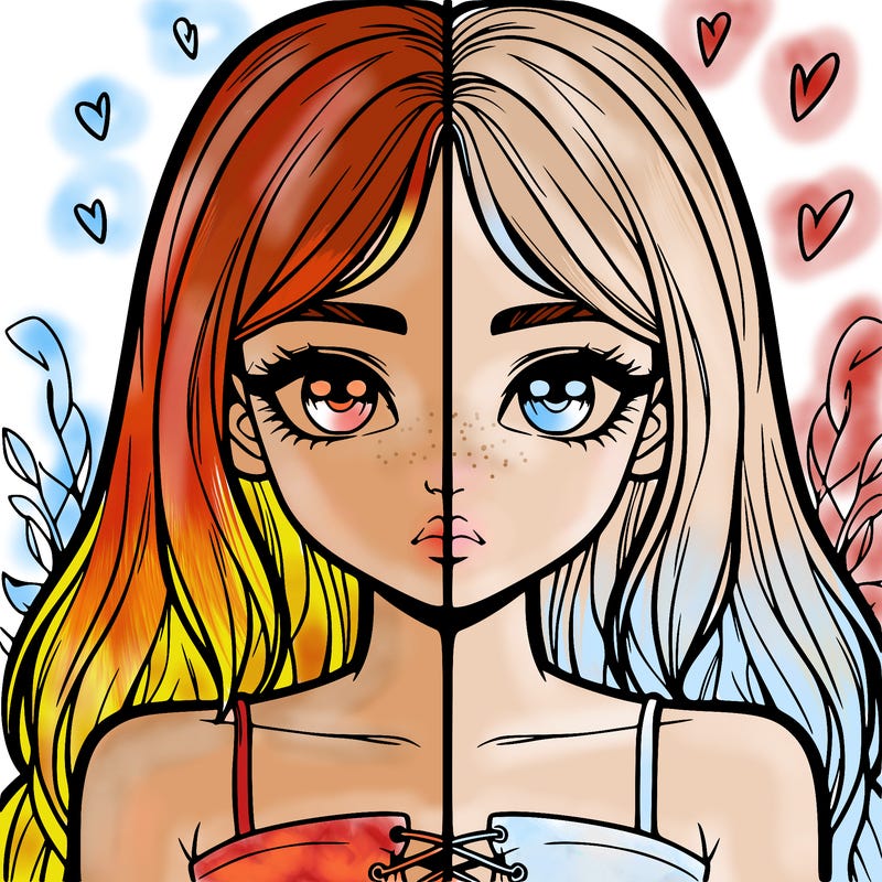 realistic girl split