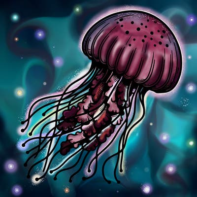 realistic jellyfish