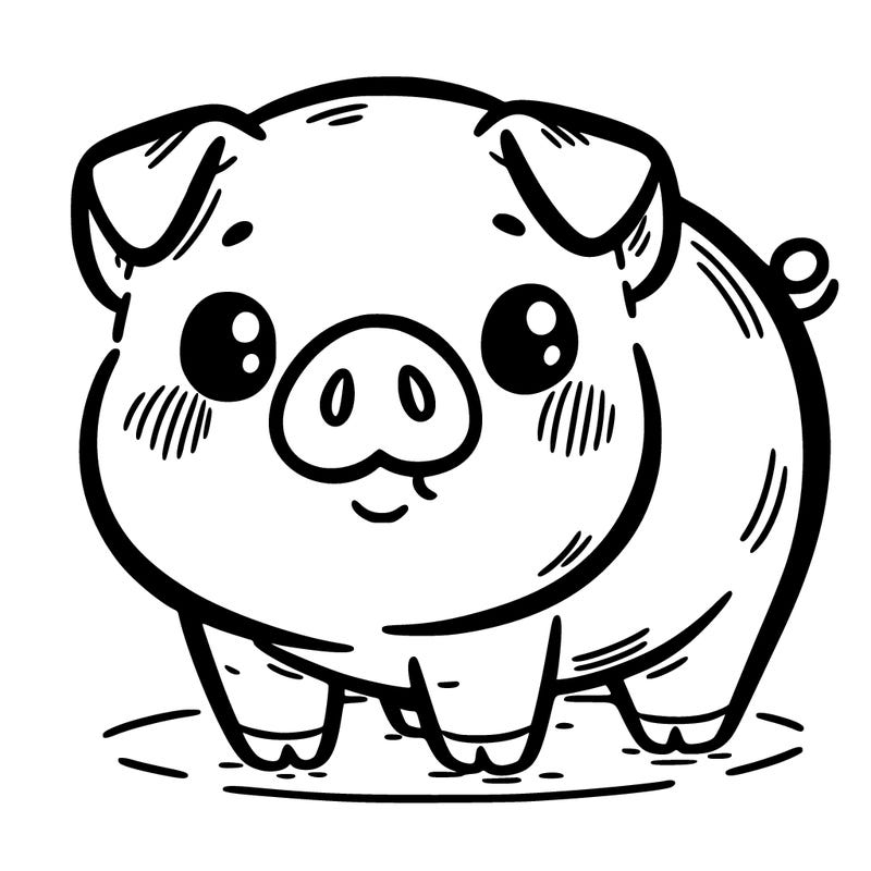 a cute pig