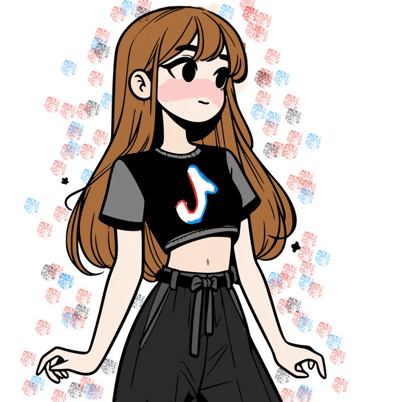 girl in a cute crop top