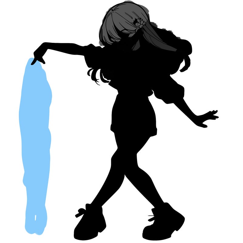 realistic girl danceing