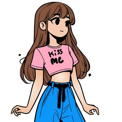 girl in a cute crop top