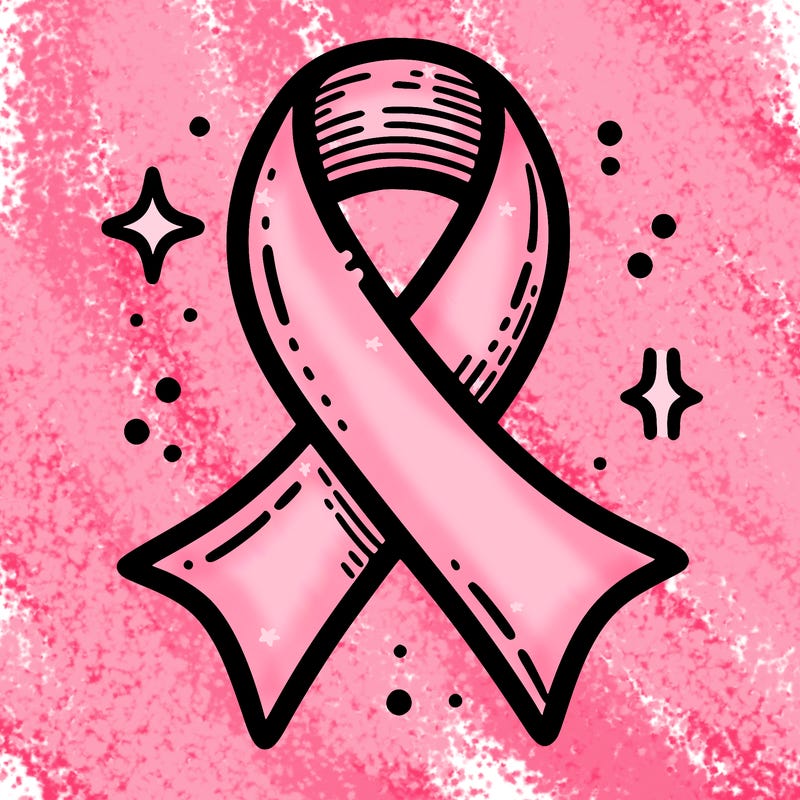 ribbon symbol of national breast cancer awareness month