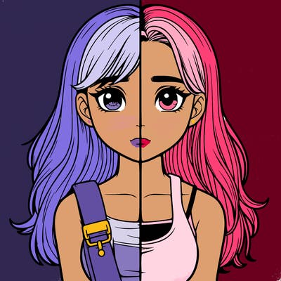 realistic girl split