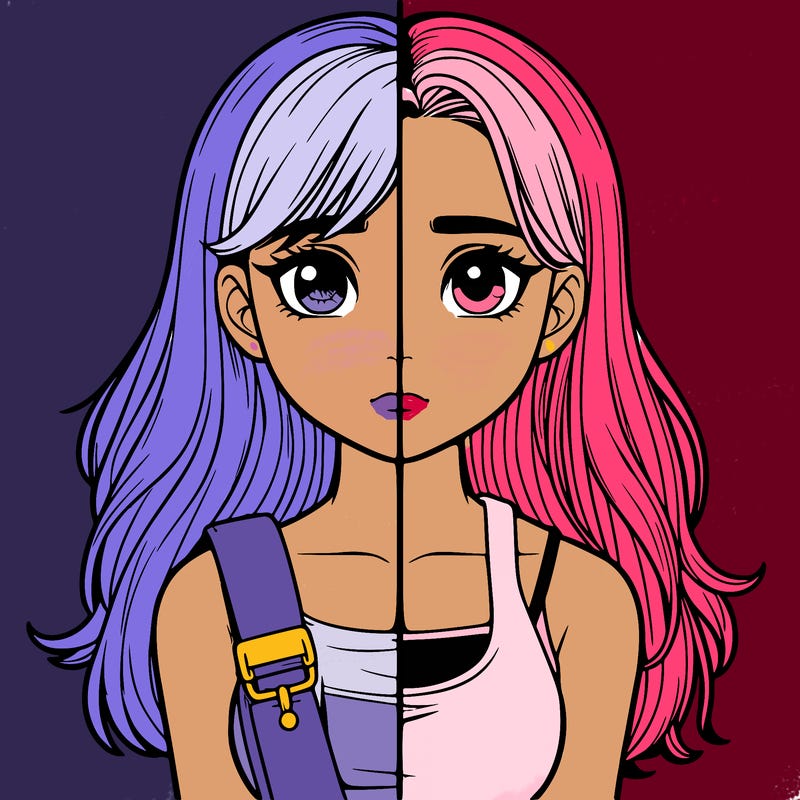 realistic girl split