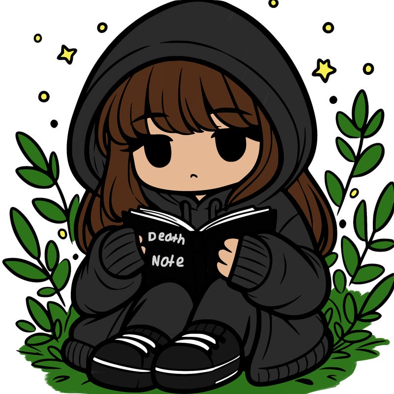 girl in oversized hoodie reading a book