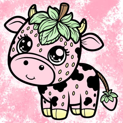 strawberry cow