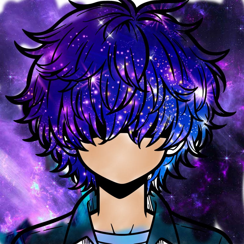 manga boy fluffy hair covering his eyes