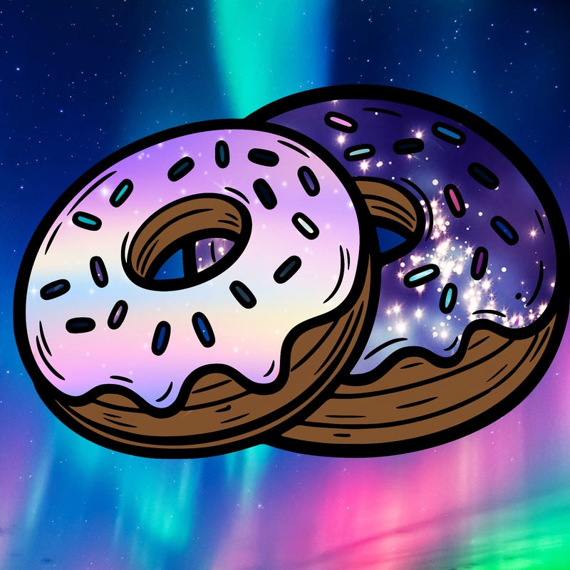 a piece of food doughnuts