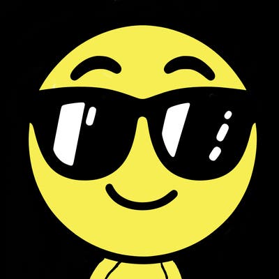 emoji with sunglasses