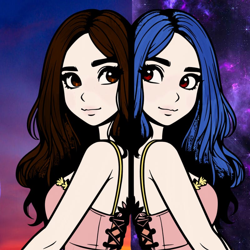 a realistic girl split