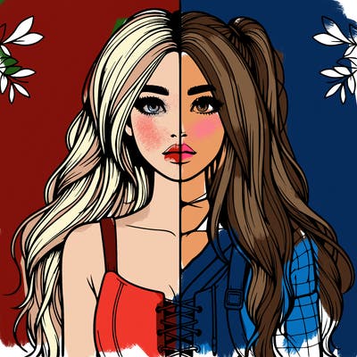 realistic girl split