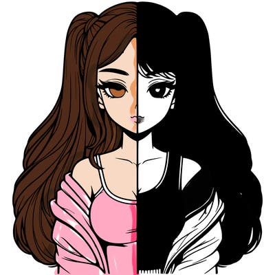 realistic girl split