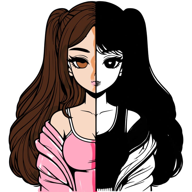 realistic girl split