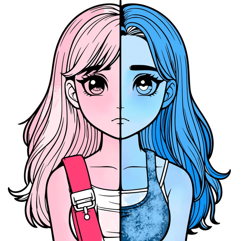 realistic girl split