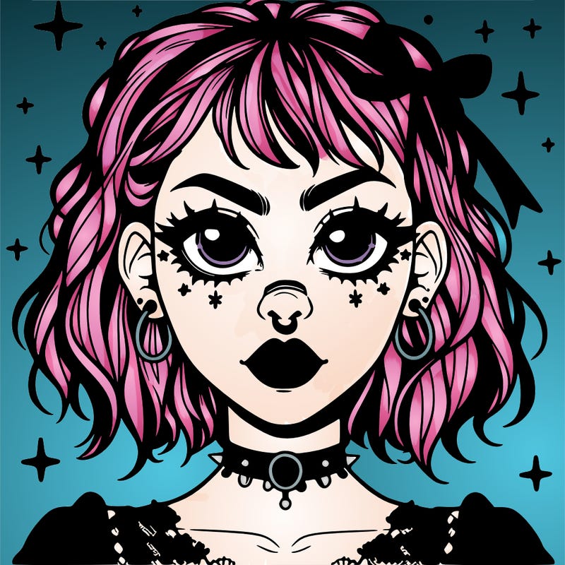 goth aesthetic girl