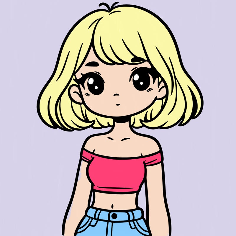 girl in a cute crop top