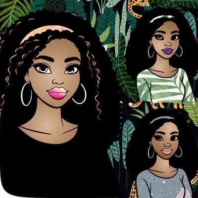 pretty african american woman