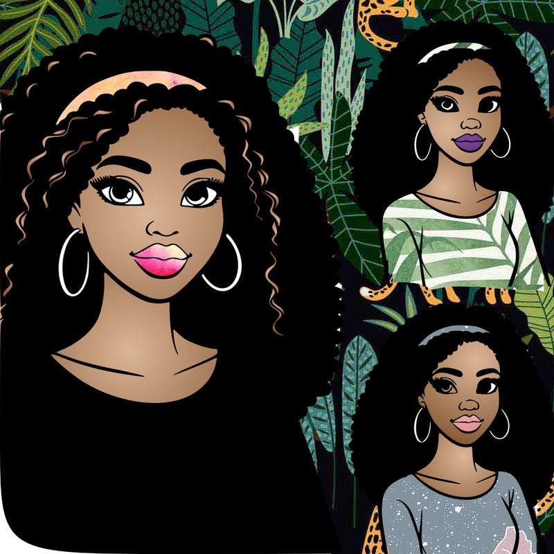 pretty african american woman