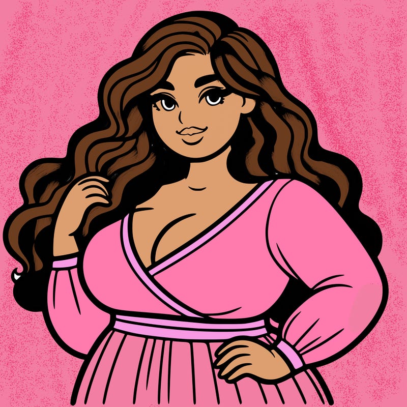 super plus size beautiful woman