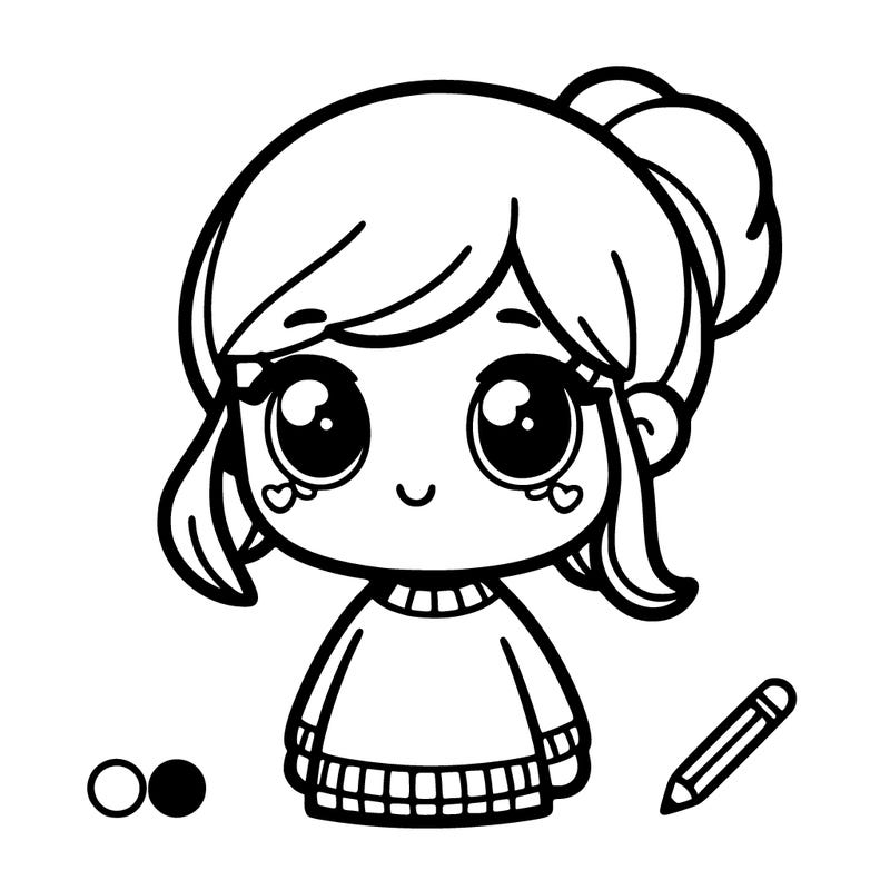 cute easy not deataled girl