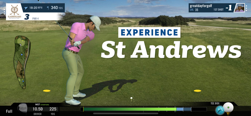 WGT Golf: Realistic Golf Game - Realistic gameplay of WGT Golf at St Andrews course