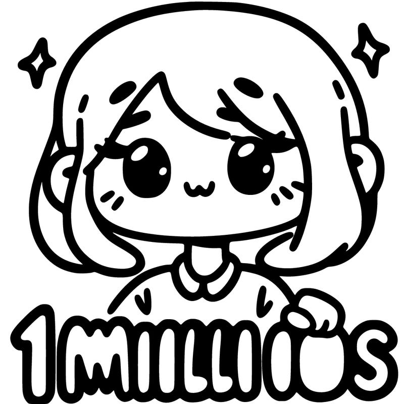 1 million likes girl