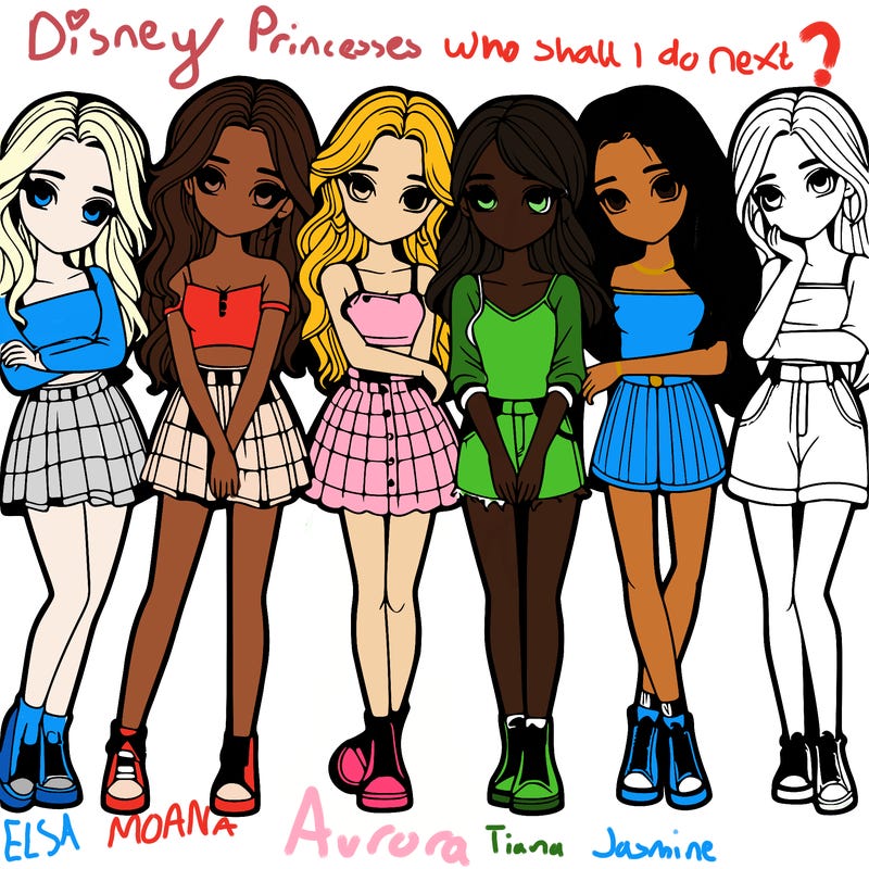 a group of girls realistic