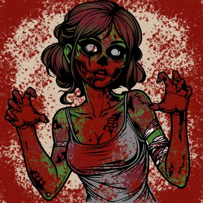 realistic zombie girl
