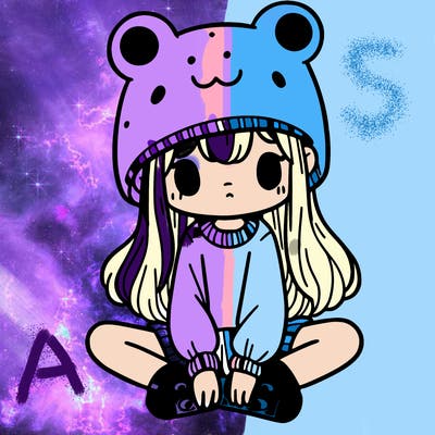 a girl wearing a frog hat and some frog socks