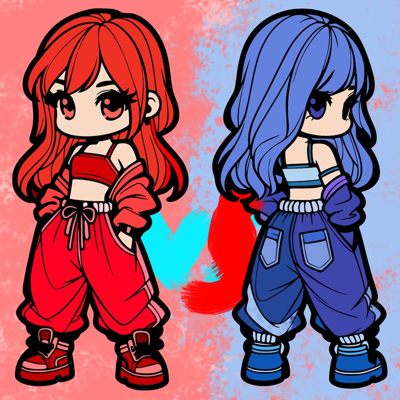 girl in crop top and baggy pants