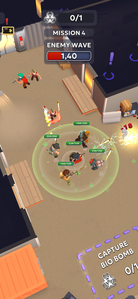 SWAT 2: Hero Squad - Combattimento tattico a squadre dall'alto in SWAT 2 Hero Squad durante una missione di cattura.