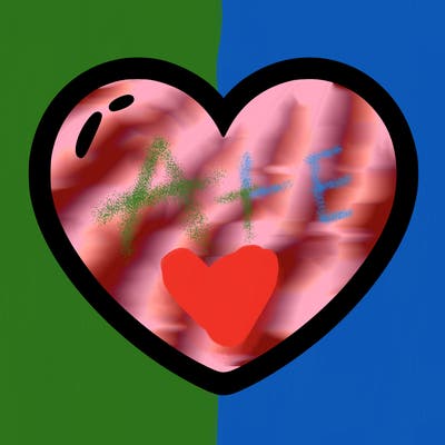a blank heart