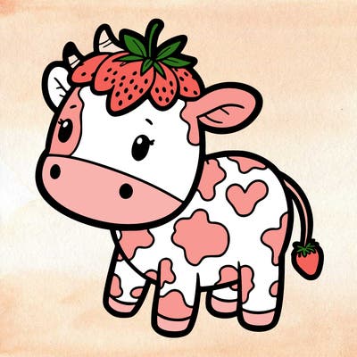 strawberry cow