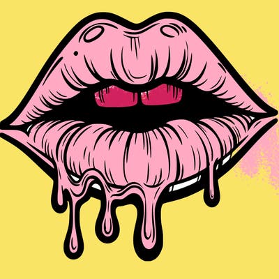 lips that look realistic and drip