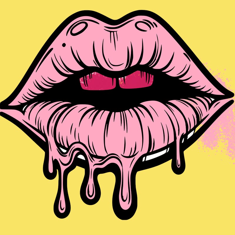 lips that look realistic and drip