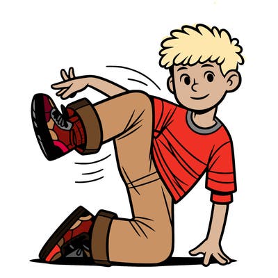 10 year old boy break dancing