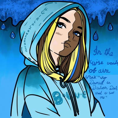 a realistic girl in a hoodie