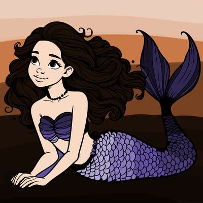 a realistic mermaid