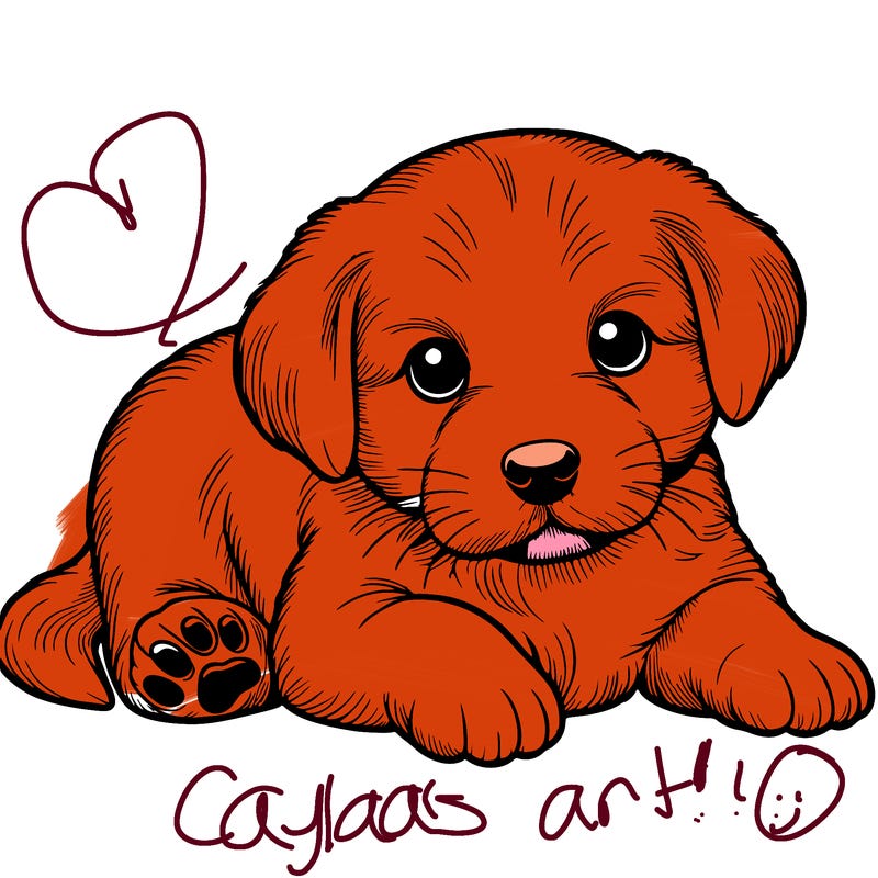 a cute realistic puppy