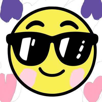 emoji with sunglasses