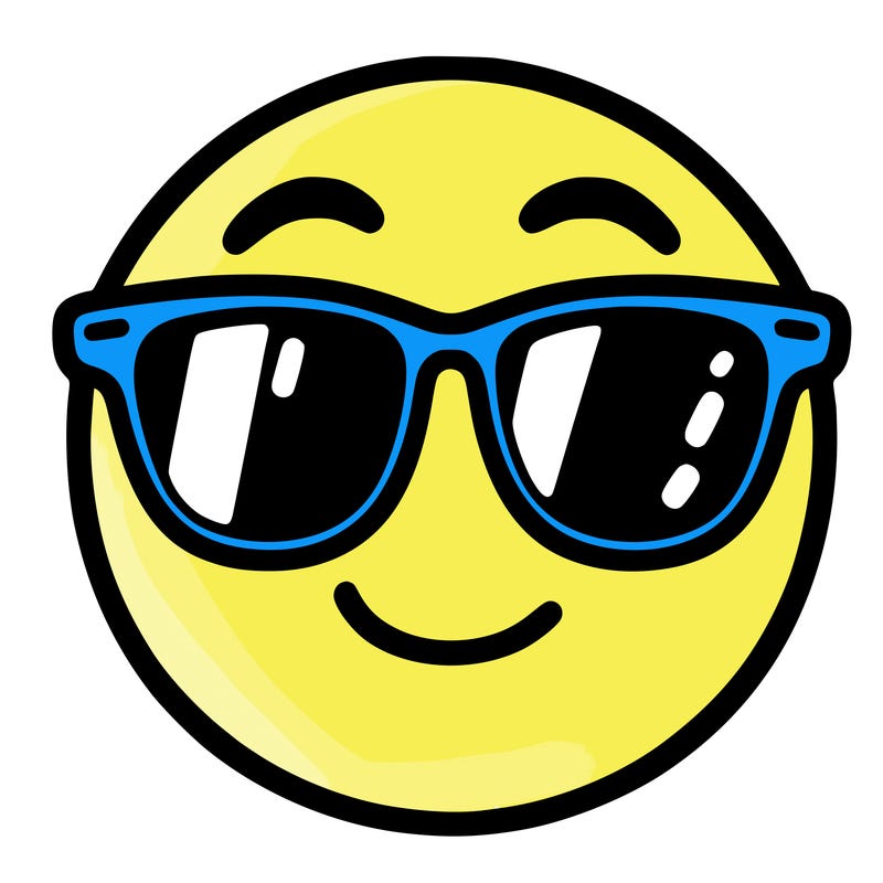 emoji with sunglasses