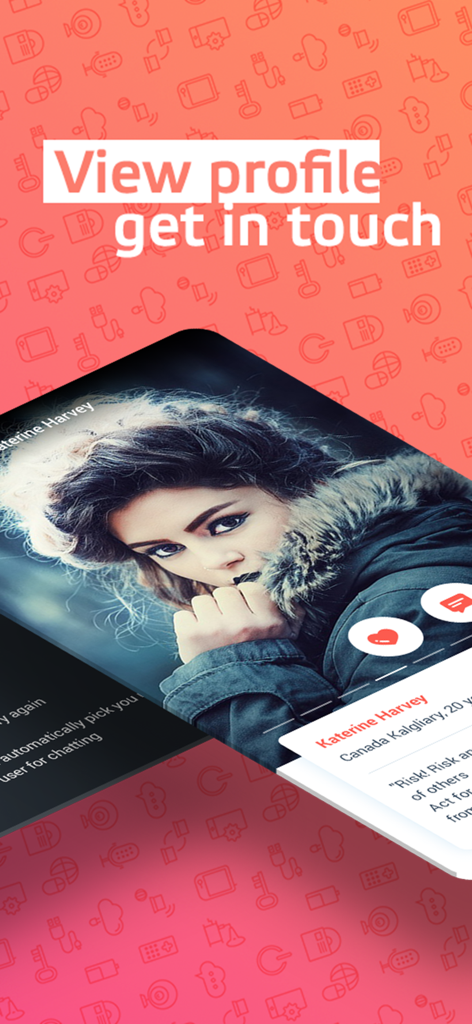 UAround - Elite Singles Dating - A woman's profile on the UAround dating app with text saying View profile get in touch