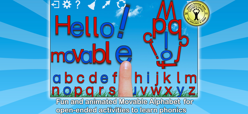 Montessori Crosswords for Kids - Interactive movable alphabet for learning phonics in the Montessori Crosswords app