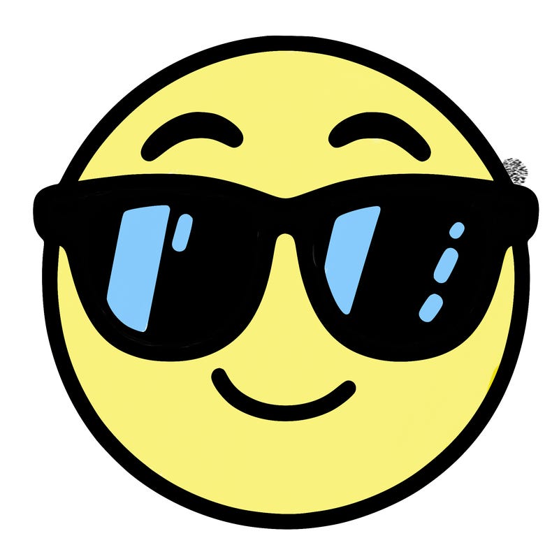 emoji with sunglasses