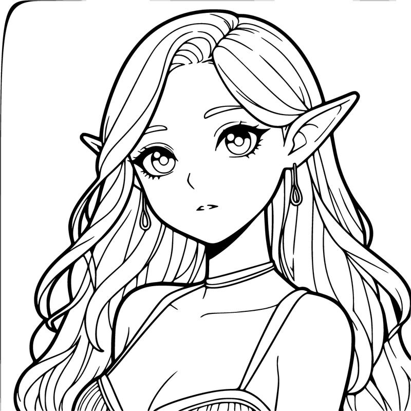 realistic girl elf